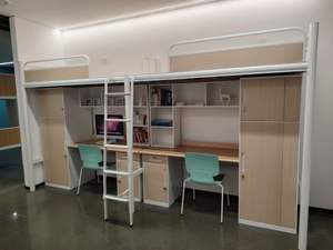 Set di Letti a Castello Moderni in Metallo per Adulti e Bambini con Scrivania e Armadio Nuovi Mobili per Appartamenti Arredo per Camere <span class=keywords><strong>da</strong></span> <span class=keywords><strong>Letto</strong></span> e Scuole - Product Image 5