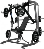Banc de déclin en acier Iso-Lateral pour une musculation sûre Entraînement efficace du dos et de la poitrine avec fonctionnalité des bras