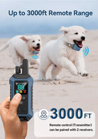 3000FT Zweiwege-Kommunikation Schock-Vibrations-Beeper Anti-Bell Elektrisches Ferngesteuertes Drahtloses Hundetrainingshalsband