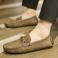 Mocassins en cuir de vachette faits à la main, taille 38-44, à enfiler, pour hommes
