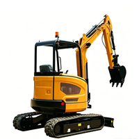 Mini-excavatrice 0,97T avec option de chenilles rétractables - Micro-excavatrice compacte sur chenilles, petite pelle à louer