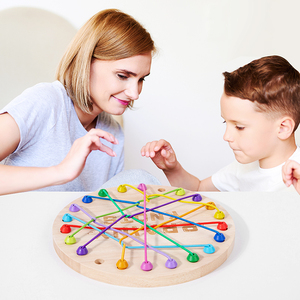 Novità 2025: Grande Gioco <span class=keywords><strong>di</strong></span> <span class=keywords><strong>Logica</strong></span> con Corda per Sfogliare i Nodi, Gioco da Tavolo Educativo per Bambini dai 2 ai 7 Anni - Product Image 3