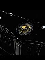 Badge de capot et de coffre en fibre de carbone, taille 82mm 74mm, base chromée, X1 X2 X3X4X5X6, autocollant emblème en fibre de carbone pour BMW