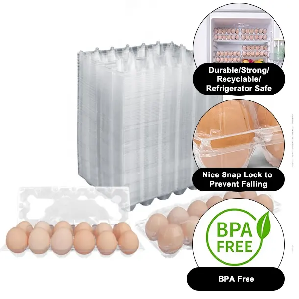 Plastic Eierbak Grote 12 Holes Wegwerp Eierbak Eierbakken Prijs Voor Boer