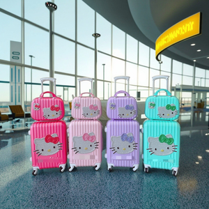 Bán Chạy Nhất Thiết Kế Dễ Thương 13 & 24 Inch Trọng Lượng Nhẹ Thân Thiện Với Môi Bền Mang Theo Trên Trường Hợp Hành Lý Thiết Lập Cho Cô Gái - Product Image 3