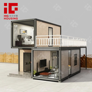 Petite <span class=keywords><strong>maison</strong></span> et immeuble d'appartements modernes préfabriqués Maisons containers contemporaines <span class=keywords><strong>Maison</strong></span> <span class=keywords><strong>de</strong></span> camp préfabriquée - Product Image 3