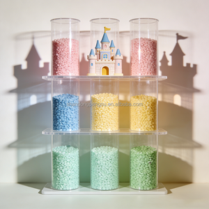 Зеленые гранулы ПВХ для производства игрушек, нетоксичный безопасный материал, сертифицированный CE - Product Image 2