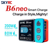Chargeur intelligent SkyRC B6neo 1-6s pour batteries de drone RC FPV 10A 200W chargeur d'équilibre de batterie LiPo PC et matériau métallique