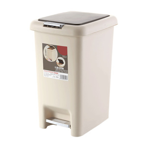 Cubo de Basura con Pedal de 8L, Rectangular, para Interiores, Color Clásico, para Uso Doméstico - Product Image 2