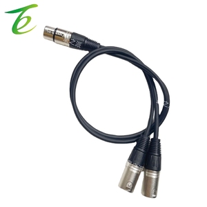 1 cannone madre a due cannoni maschio 1 minuto 2 maschio a femmina XLR cannone audio linea di bilanciamento collegamento per chitarra microfono - Product Image 3