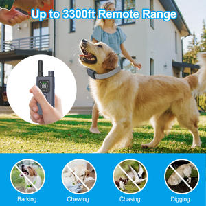 2025 नया झटका 3300फीट लंबी दूरी के कुत्ते प्रशिक्षण कॉलर ipx7 वाटरप्रूफ के साथ सभी नस्लों के कुत्तों के लिए रिमोट के साथ - Product Image 2