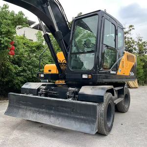 Pompe et engrenage d'excavatrice sur pneus Hyundai 150W-9T d'occasion, 90% NEUF, 15 tonnes, hydraulique, d'origine coréenne, 150W-7 - Product Image 6