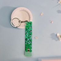 Pince à cartes ATM pour ongles longs, pince à cartes Pom Pom, porte-clés