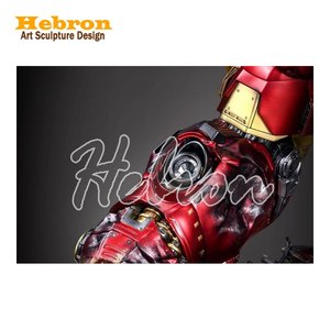 Statue grandeur nature personnalisée de super-héros <span class=keywords><strong>Marvel</strong></span> 1 2 Iron Man MK44 Anti Hulk Armor Sculpture pour œuvre d'art en résine à collectionner - Product Image 5