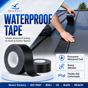 Ruban adhésif large imperméable à forte adhérence pour réparation permanente, idéal pour les toits de camping-cars, les gouttières, les piscines et les applications marines - Product Image 1