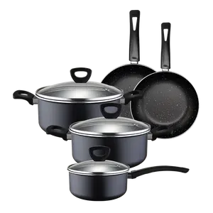 Phổ biến 8 cái Cookware Set nontick Pan đồ nấu nướng không dính nồi Cookware sets nấu ăn Pan Set không dính