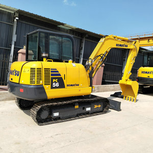 Vente chaude Komatsu PC56-7 utilisé hydraulique sur chenilles mini excavatrices domestiques 5 tonnes pelle à godets d'occasion - Product Image 3