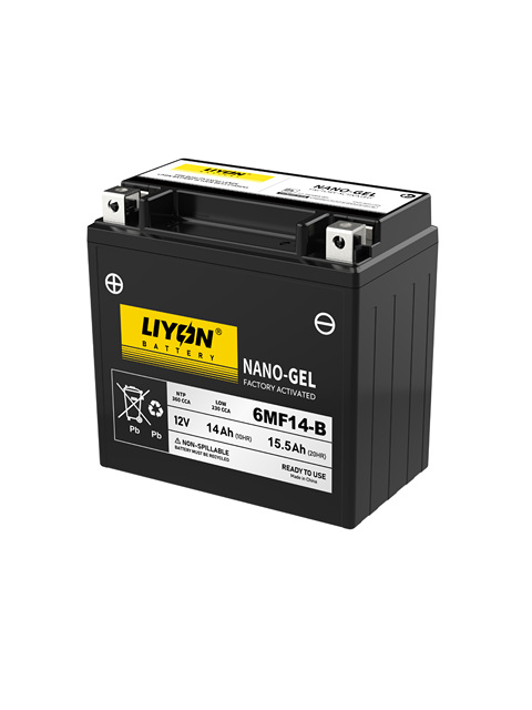 6MF14-B 12V15.5Ah Motorcycle Battery for 850 CC APRILIA Mana 850, GT Replaceable GYZ16H YTX14H-BS YTX14-BS Motorcycle Battery