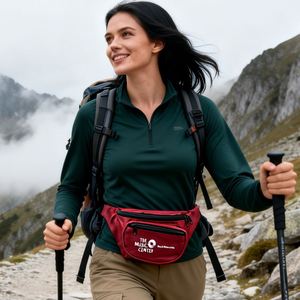 Riñonera Ajustable con Cierre de Cremallera, Diseño Portátil, Estampado Personalizado, Riñonera Deportiva Casual para Gimnasio y Uso al Aire Libre - Product Image 2
