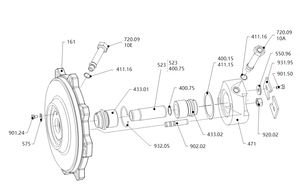 Pompe centrifuge radiale à corps divisé, monophasée, à raccordement direct, horizontale, pour eau propre surpressurisée - Product Image 5