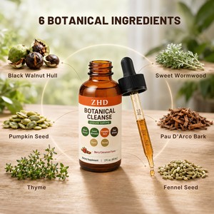Gouttes pour le bien-être digestif |   Noix noires, armoise douce, <span class=keywords><strong>Pau</strong></span> D'Arc, thym, fenouil |   Mélange végétal 300mg |   Baies à la cannelle 60 mL - Product Image 3