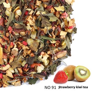 Thé en vrac de fraises et kiwis en gros, matières premières importées, thé en feuilles mélangé en vrac de première qualité - Product Image 3