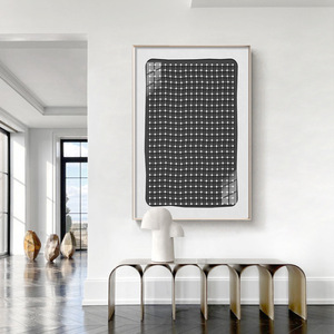 <span class=keywords><strong>Peinture</strong></span> murale moderne de luxe en porcelaine cristalline à effet 3D abstrait <span class=keywords><strong>noir</strong></span> <span class=keywords><strong>et</strong></span> blanc pour la décoration de la maison - Product Image 2