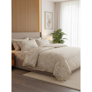 <b>Marble</b> Beige Bedlinen Set Modern <b>Marble</b> Print Cotton <b>Bedding</b> Set Soft Elegant Bedroom Textile OEM Supplier - Product Image 4