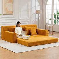 Canapé-lit compressé sous vide : Chaise longue modulaire pliable à double usage pour salon, idéale pour les petites et grandes maisons