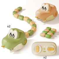Nouveau serpent RC interactif et amusant pour enfants, jeu d'animaux interactif, serpent RC magnétique à effets sonores et lumières