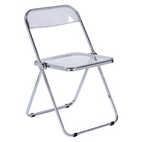 Chaise pliante en plastique acrylique transparent pour le camping en plein air moderne en gros pour les événements et les fêtes