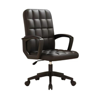 Chaise de bureau ergonomique en gros, confortable, pivotante, pour bureau à domicile, chaise de direction avec roulettes pivotantes