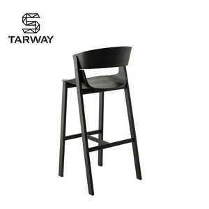 STARWAY现代可堆叠柜台高椅北欧酒吧椅木凳 - Product Image 5