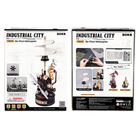 Jouets d'assemblage Robotime Rokr CGL01, hélicoptère Da Vinci, kit d'artisanat DIY, puzzles en plastique 3D mécaniques