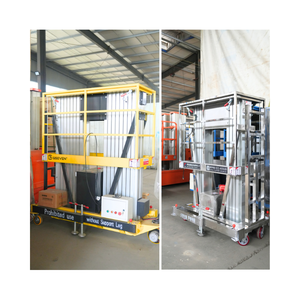 4m 6m 8m 10m 12m 14m 16m उच्च उठाने वाले एकल डबल ट्रिपल क्वाड्रल इलेक्ट्रिक एल्यूमीनियम मिश्र धातु टेलीस्कोपिक लिफ्ट - Product Image 2