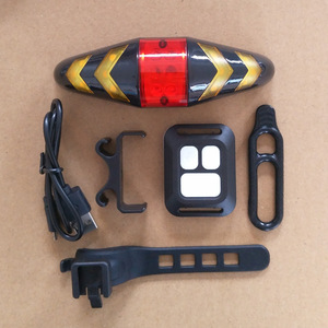 De Nuan Bicycle Rear Light LED <b>Wireless</b> Remote Control Turn Signal <b>Lamp</b> Cycling Waterproof IPX4 Rechargeable Battery Plastic 4 - Product Image 2