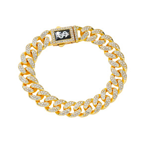 2026 Hot Selling Simple Popular Design Geometric Chain <b>Bracelet</b> Hiphop Alloy Gold Silver Plated Men's <b>Bracelets</b> Trendy Jewelry - Product Image 4