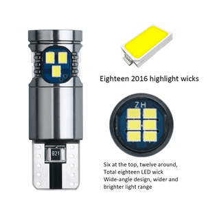 ใหม่ T10 W5W หลอดไฟ LED สว่างเป็นพิเศษ 18 SMD 2016 ชิปไฟเลี้ยวอุปกรณ์เสริมในรถยนต์ 6000K 12V - Product Image 4
