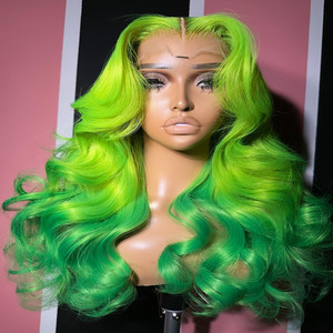 ขิง 613 น้ําผึ้ง<span class=keywords><strong>บ</strong></span><span class=keywords><strong>ลอน</strong></span><span class=keywords><strong>ด์</strong></span>สีชมพูสี<span class=keywords><strong>เขียว</strong></span>OmbreสีBody WaveหยักPrePluck 13X4 13X6 HDลูกไม้ปิดด้านหน้าวิกผมมนุษย์Virgin - Product Image 5