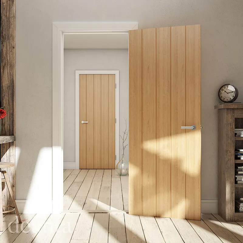 럭셔리 스윙 도어 MDF 단단한 나무 코어 현대 흰색 인테리어 문 침실 문