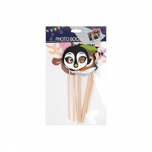Accessoires pour photomaton, 10 pièces, masques amusants pour fête, visages d'animaux, bâtons - Product Image 2
