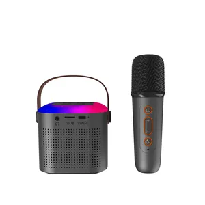 Mini Bluetooth Speaker Microphone Sound Speaker Set For Home Outdoor Entertainment KTV Gift For Kids Family Entertainment