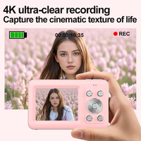 Kamera Digital 2026 CMOS Creative Layar 2.4 Inci 64 Juta Piksel Isi Ulang 650mAh Multi Warna 7.1x-16x MicroSD Video 4K