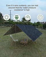 Whiwoqi — équipement de tente étanche, pare-soleil contre la pluie et la pluie, abri d'extérieur en Polyester, bâche de hamac