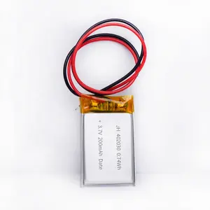 작은 기계를 위한 재충전용 리튬 중합체 건전지 3.7v 200mah 250mah Li 이온 건전지 402030 502030 NCM 10g 500 Times 80% DOD