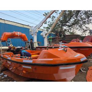 Bateau de sauvetage commercial en FRP pour 6 personnes, coque insubmersible et échelle intégrée pour une entrée rapide dans l'eau et le sauvetage des victimes - Product Image 2