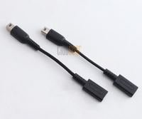 Câble de charge Tideseer PD Type-C femelle vers Wii U - Charge haute vitesse pratique, matériau PVC noir, 10 cm