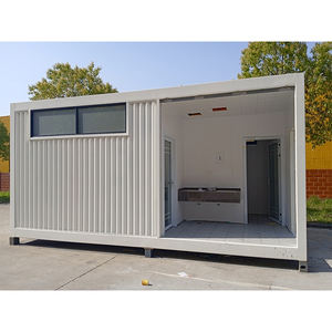 Casa de cristal prefabricada modular de paquete plano OEM casa móvil de acero ligera casa contenedor barata para Centro Comercial Hotel hecha de panel sándwich - Product Image 2