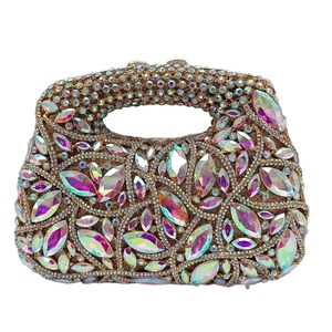 Women Crystal Envelope Evening Bag Rhinestone Beading <b>Clutch</b> Sparkling Top Handle Handbag for <b>Wedding</b> Nigh Out - Product Image 5