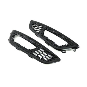 Ford Focus Fog Light Bezels 2015-2017 Black <b>ABS</b> Clip On Front Bumper Cover Trim - Product Image 4